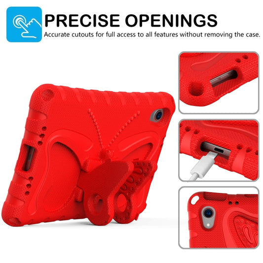For iPad mini 6 / mini 2024 Butterfly Bracket EVA Shockproof Tablet Case(Red) - iPad mini 6 Cases by buy2fix | Online Shopping UK | buy2fix