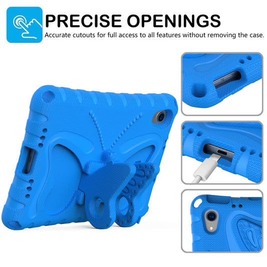 For iPad mini 6 / mini 2024 Butterfly Bracket EVA Shockproof Tablet Case(Blue) - iPad mini 6 Cases by buy2fix | Online Shopping UK | buy2fix