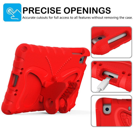 For iPad mini 1/2/3/4/5 Butterfly Bracket EVA Shockproof Tablet Case(Red) - iPad mini (2019) / mini 5 Cases by buy2fix | Online Shopping UK | buy2fix