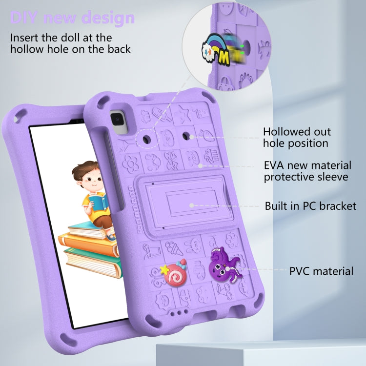 For Samsung Galaxy Tab A 8.0 2019 T290 Hi Baby EVA Full Body Tablet Case with Strap(Light Purple) - Other Galaxy Tab PC by buy2fix | Online Shopping UK | buy2fix