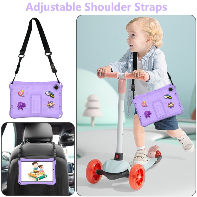 For Samsung Galaxy Tab A9+ 11.0 X210 Hi Baby EVA Full Body Tablet Case with Strap(Light Purple) - Galaxy Tab A9+ by buy2fix | Online Shopping UK | buy2fix