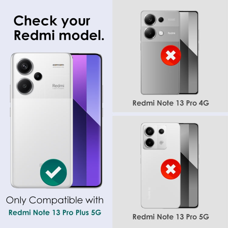 For Xiaomi Redmi Note 13 Pro+ 5G NORTHJO Camera LensCD Vein Metal Ring Tempered Glass Film(Silver) - by NORTHJO | Online Shopping UK | buy2fix