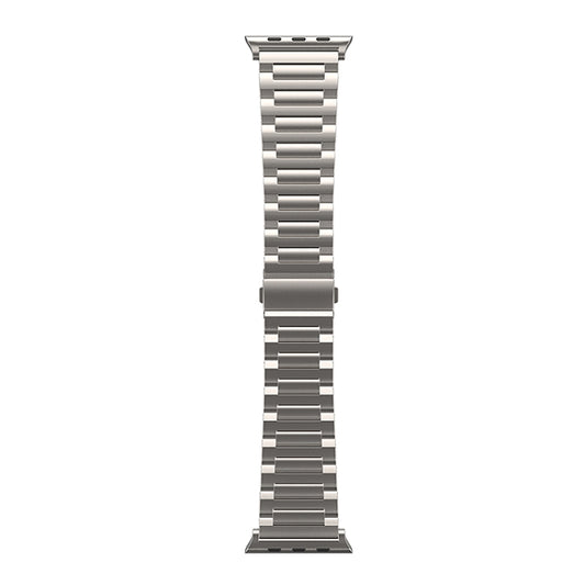 For Apple Watch Series 8 45mm I-Shaped Titanium Watch Band(Titanium) by buy2fix
