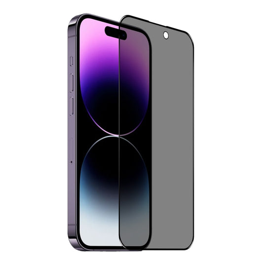 For iPhone 14 Pro Max NORTHJO A++ 28 Degree Privacy Full Glue Silk Printing Tempered Glass Film - iPhone 14 Pro Max Tempered Glass by NORTHJO | Online Shopping UK | buy2fix