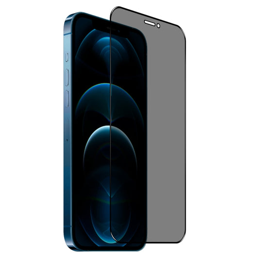 For iPhone 12 / 12 Pro NORTHJO A++ 28 Degree Privacy Full Glue Silk Printing Tempered Glass Film - iPhone 12 / 12 Pro Tempered Glass by NORTHJO | Online Shopping UK | buy2fix