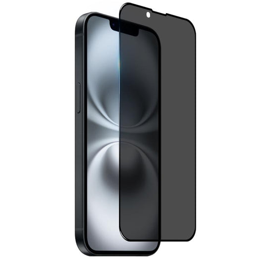 For iPhone 16e NORTHJO A++ 28 Degree Privacy Full Glue Silk Printing Tempered Glass Film - iPhone 16e Tempered Glass by NORTHJO | Online Shopping UK | buy2fix