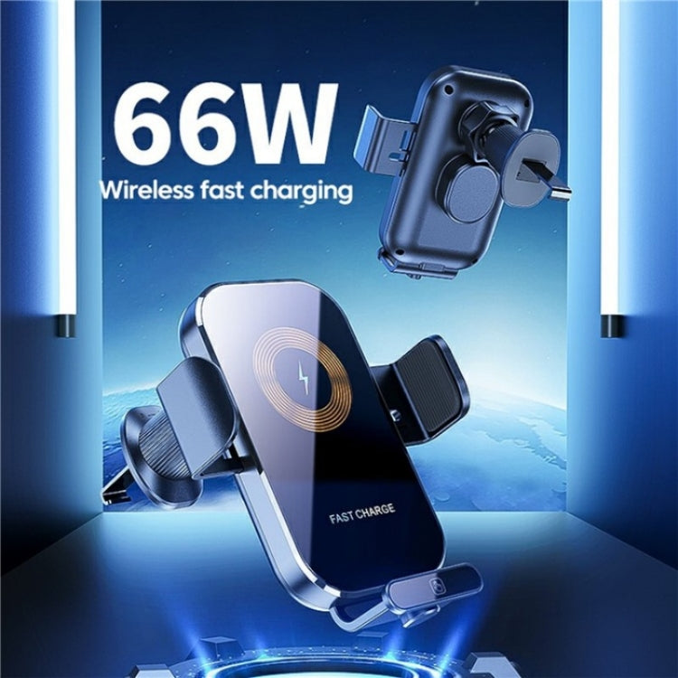 X12s Car Air Vent Wireless Charger 66W High Power Intelligent Induction Holder(Silver) - Wireless Charger Holders by buy2fix | Online Shopping UK | buy2fix