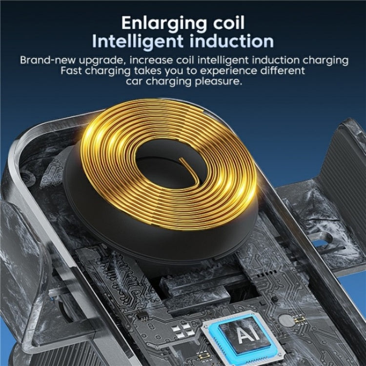 X12s Car Air Vent Wireless Charger 66W High Power Intelligent Induction Holder(Silver) - Wireless Charger Holders by buy2fix | Online Shopping UK | buy2fix