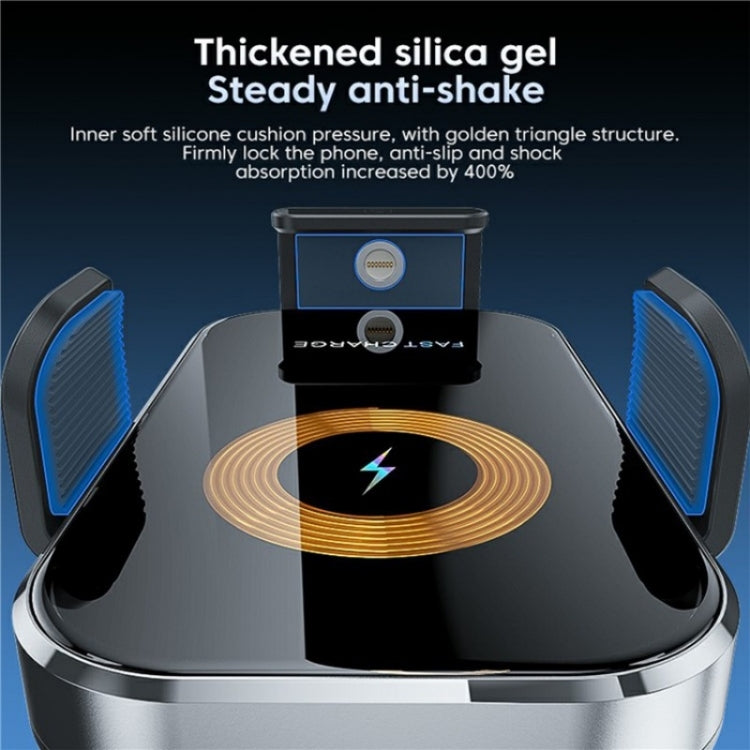 X12s Car Air Vent Wireless Charger 66W High Power Intelligent Induction Holder(Silver) - Wireless Charger Holders by buy2fix | Online Shopping UK | buy2fix