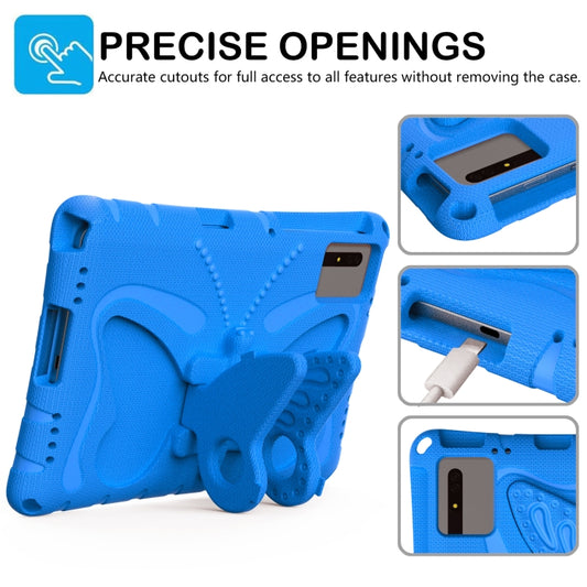 For Samsung Galaxy Tab S8 11 X700N Butterfly Bracket EVA Shockproof Tablet Case(Blue) by buy2fix