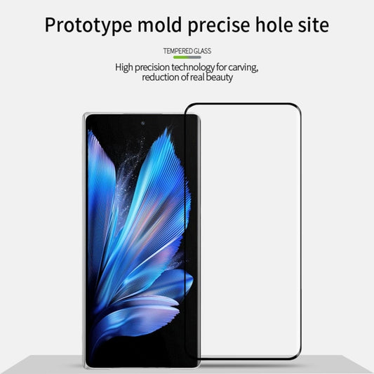 For vivo X Fold3 / Fold3 Pro MOFI 9H 3D Hot Bending Tempered Glass Film(Black) by MOFI
