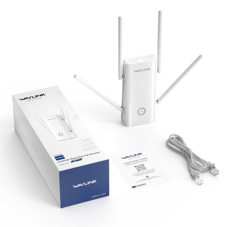 Wavlink WN583AX3 AX3000 Dual Band WiFi Repeater/AP/Router/Mesh Mode WiFi Extender, Plug:UK Plug by WAVLINK