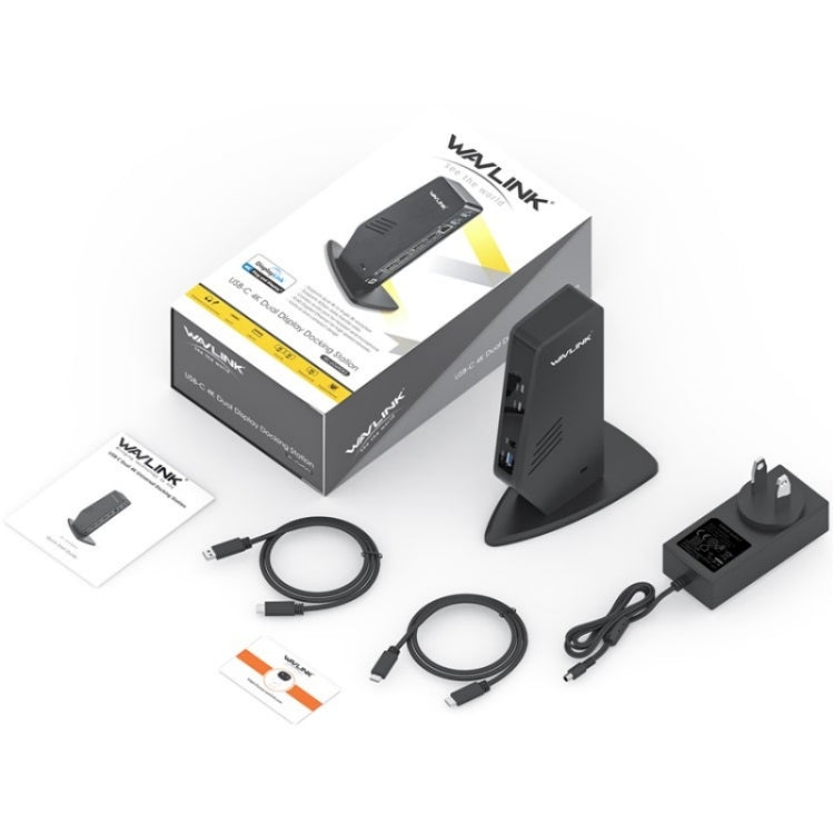 WAVLINK WL-UG69DK5 Laptop Dual 5K / 4K 60Hz Monitor Adapter USB 3.0 Docking Station, Plug:EU Plug by WAVLINK