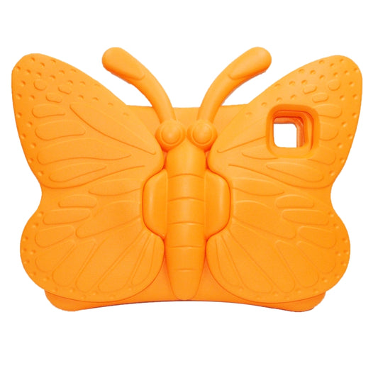 For iPad Air 11 2025 / 2024 Butterfly Bracket Kids EVA Shockproof Tablet Case(Orange) by buy2fix
