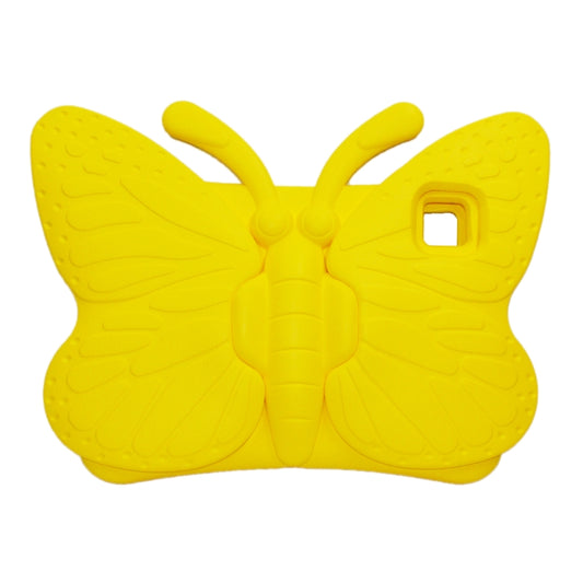 For iPad Pro 11 2025 / 2024 Butterfly Bracket Kids EVA Shockproof Tablet Case(Yellow) by buy2fix