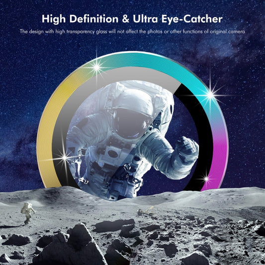 For iPad Pro 11 / 13 2025 / 2024 ENKAY Hat-Prince 9H Rear Camera Lens Aluminium Alloy Tempered Glass Film(Colorful) by ENKAY