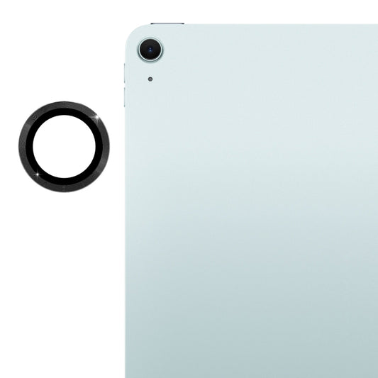 For iPad Air 11 / 13 2025 / 2024 ENKAY Hat-Prince 9H Rear Camera Lens Aluminium Alloy Tempered Glass Film(Black) - iPad Air 13 2025 / 2024 Tempered Glass by ENKAY | Online Shopping UK | buy2fix