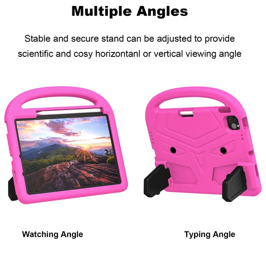 For iPad Air 11 2025 / 2024 Sparrow Style Shockproof Kickstand EVA Tablet Case(Rose Red) by buy2fix