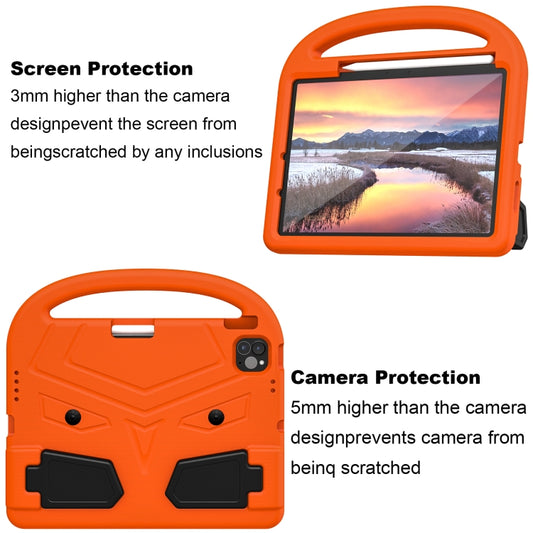 For iPad Air 11 2025 / 2024 Sparrow Style Shockproof Kickstand EVA Tablet Case(Orange) by buy2fix