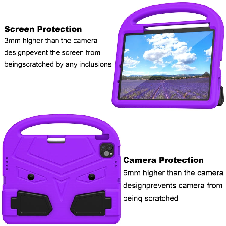 For iPad Air 11 2025 / 2024 Sparrow Style Shockproof Kickstand EVA Tablet Case(Purple) - iPad Air 11 2025 / 2024 Cases by buy2fix | Online Shopping UK | buy2fix