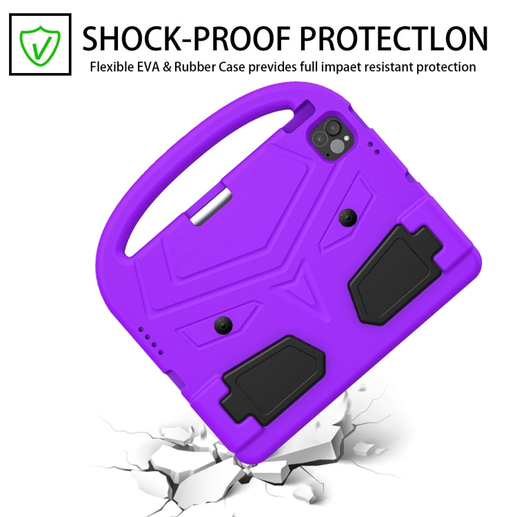 For iPad Air 11 2025 / 2024 Sparrow Style Shockproof Kickstand EVA Tablet Case(Purple) - iPad Air 11 2025 / 2024 Cases by buy2fix | Online Shopping UK | buy2fix