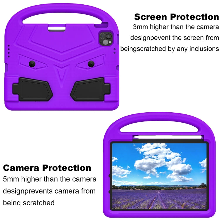 For iPad Air 11 2025 / 2024 Sparrow Style Shockproof Kickstand EVA Tablet Case(Purple) - iPad Air 11 2025 / 2024 Cases by buy2fix | Online Shopping UK | buy2fix