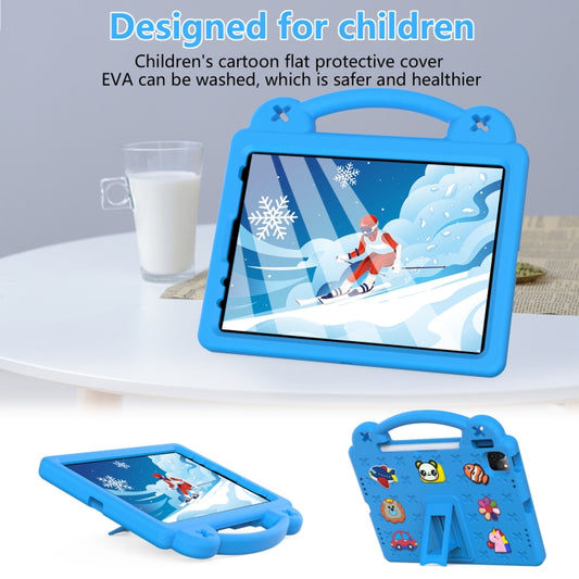 For iPad Pro 11 2025 / 2024 Handle Kickstand Children EVA Shockproof Tablet Case(Sky Blue) by buy2fix