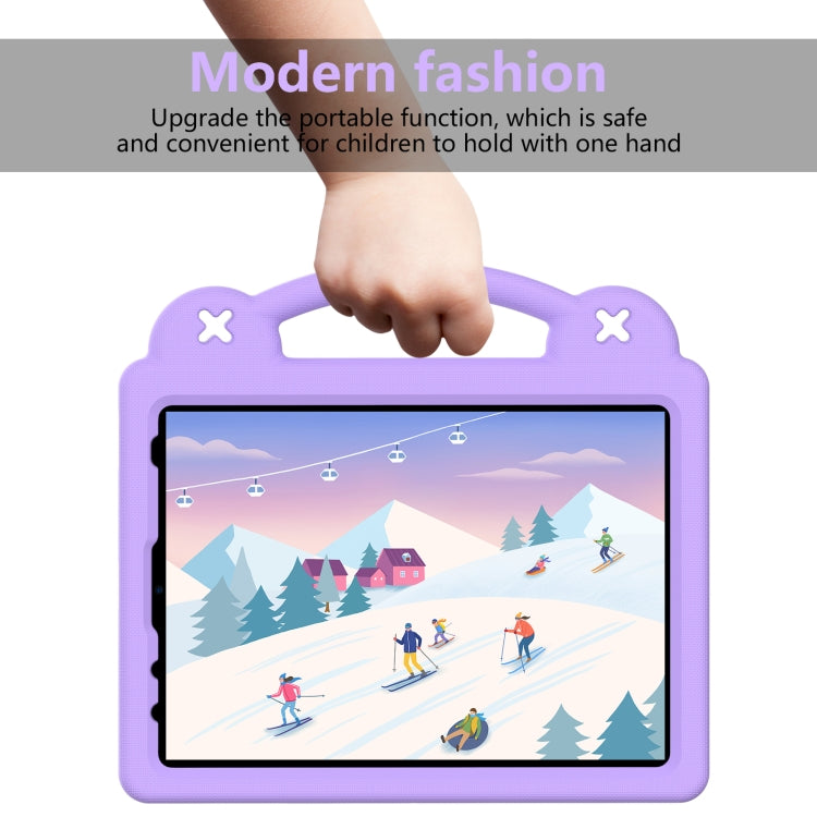 For iPad Pro 11 2024 Handle Kickstand Children EVA Shockproof Tablet Case(Light Purple) - iPad Pro 11 2024 Cases by buy2fix | Online Shopping UK | buy2fix