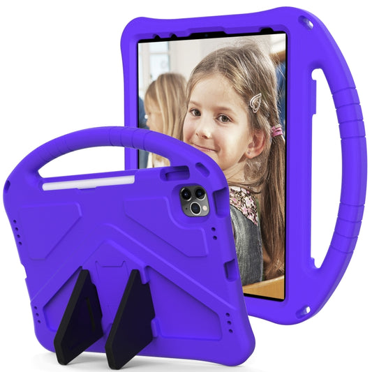 For iPad Pro 11 2025 / 2024 EVA Shockproof Tablet Case with Holder(Purple) by buy2fix