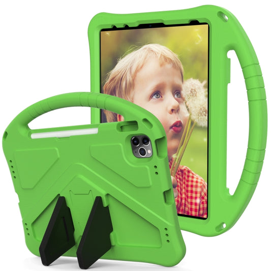 For iPad Pro 11 2025 / 2024 EVA Shockproof Tablet Case with Holder(Green) by buy2fix