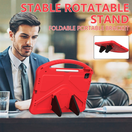 For iPad Air 13 2025 / 2024 EVA Shockproof Tablet Case with Holder(Red) by buy2fix