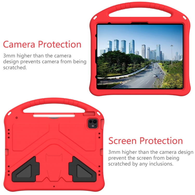 For iPad Air 13 2025 / 2024 EVA Shockproof Tablet Case with Holder(Red) - iPad Air 13 2025 / 2024 Cases by buy2fix | Online Shopping UK | buy2fix