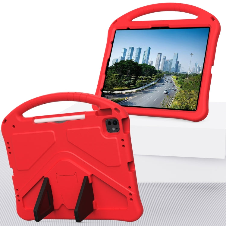 For iPad Air 13 2025 / 2024 EVA Shockproof Tablet Case with Holder(Red) - iPad Air 13 2025 / 2024 Cases by buy2fix | Online Shopping UK | buy2fix