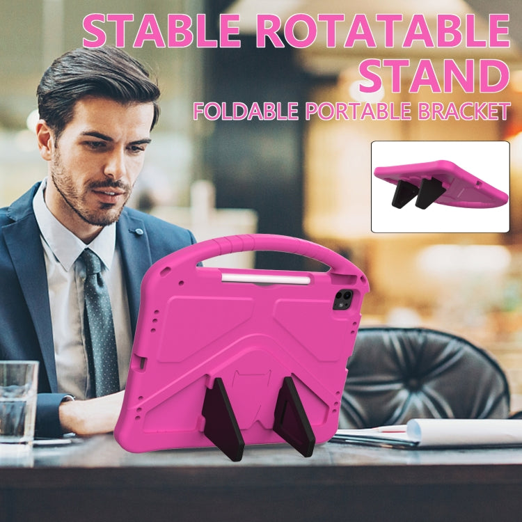 For iPad Air 13 2025 / 2024 EVA Shockproof Tablet Case with Holder(RoseRed) - iPad Air 13 2025 / 2024 Cases by buy2fix | Online Shopping UK | buy2fix