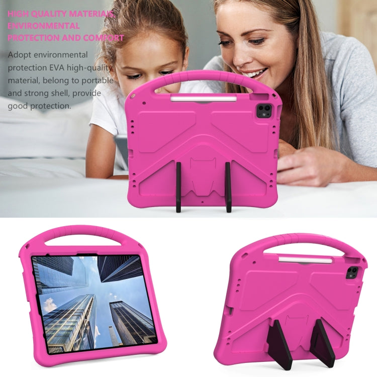 For iPad Air 13 2025 / 2024 EVA Shockproof Tablet Case with Holder(RoseRed) - iPad Air 13 2025 / 2024 Cases by buy2fix | Online Shopping UK | buy2fix