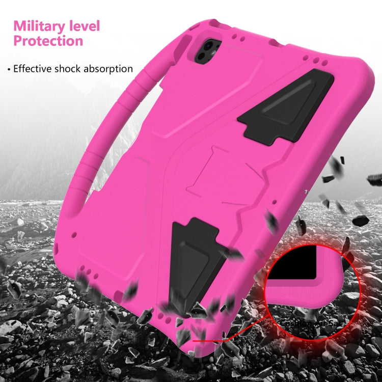 For iPad Air 13 2025 / 2024 EVA Shockproof Tablet Case with Holder(RoseRed) - iPad Air 13 2025 / 2024 Cases by buy2fix | Online Shopping UK | buy2fix