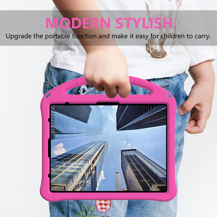 For iPad Air 13 2025 / 2024 EVA Shockproof Tablet Case with Holder(RoseRed) - iPad Air 13 2025 / 2024 Cases by buy2fix | Online Shopping UK | buy2fix