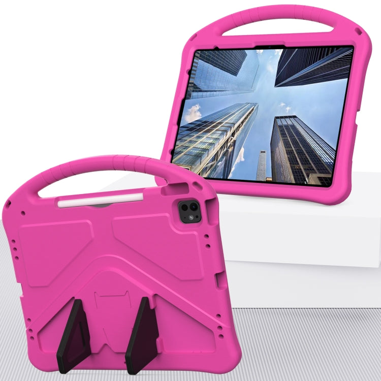 For iPad Air 13 2025 / 2024 EVA Shockproof Tablet Case with Holder(RoseRed) - iPad Air 13 2025 / 2024 Cases by buy2fix | Online Shopping UK | buy2fix