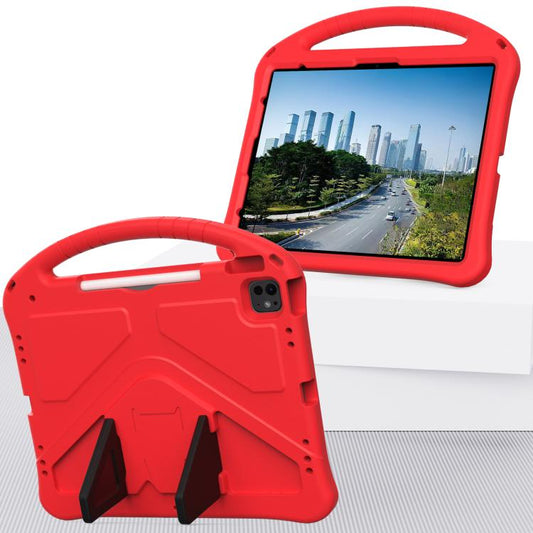 For iPad Pro 13 2025 / 2024 EVA Shockproof Tablet Case with Holder(Red) by buy2fix
