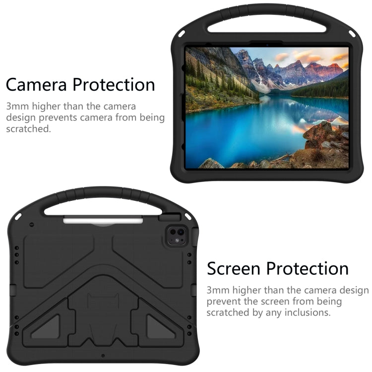 For iPad Pro 12.9 2018-2023 EVA Shockproof Tablet Case with Holder(Black) - iPad Pro 12.9 (2022/2021) Cases by buy2fix | Online Shopping UK | buy2fix