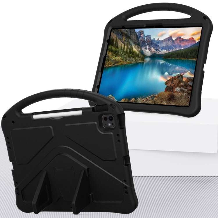 For iPad Pro 12.9 2018-2023 EVA Shockproof Tablet Case with Holder(Black) - iPad Pro 12.9 (2022/2021) Cases by buy2fix | Online Shopping UK | buy2fix