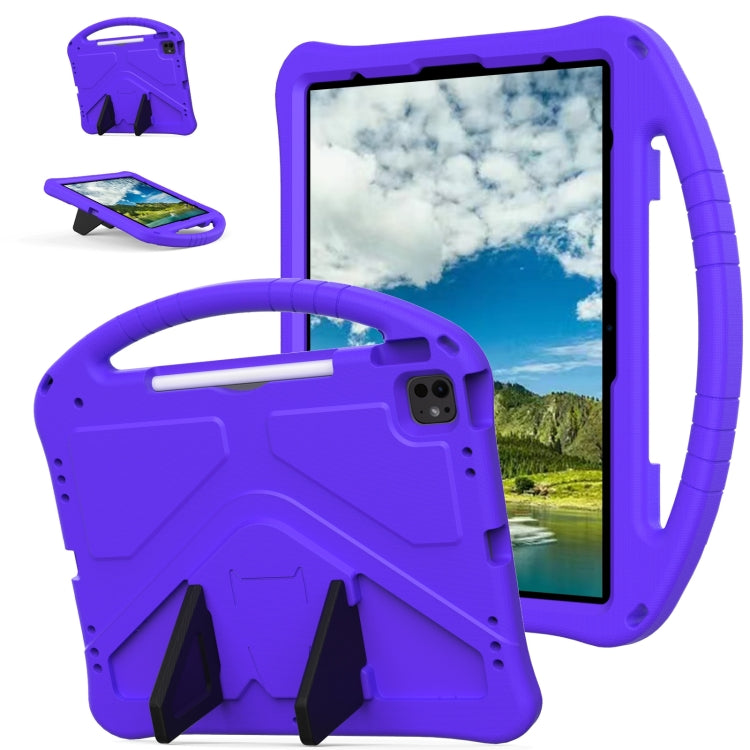 For iPad Pro 12.9 2018-2023 EVA Shockproof Tablet Case with Holder(Purple) - iPad Pro 12.9 (2022/2021) Cases by buy2fix | Online Shopping UK | buy2fix