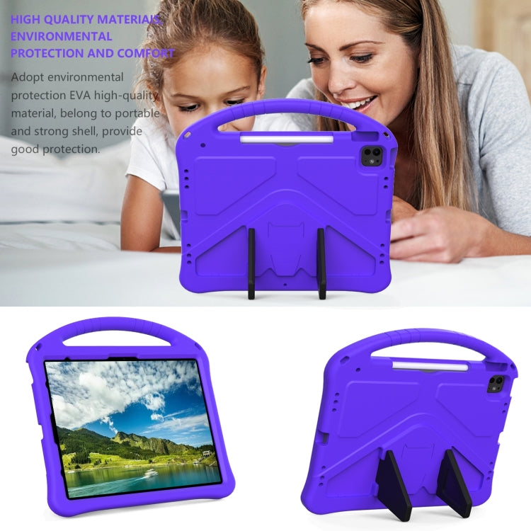 For iPad Pro 12.9 2018-2023 EVA Shockproof Tablet Case with Holder(Purple) - iPad Pro 12.9 (2022/2021) Cases by buy2fix | Online Shopping UK | buy2fix