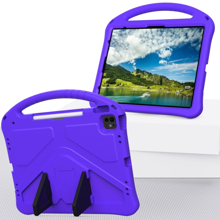 For iPad Pro 12.9 2018-2023 EVA Shockproof Tablet Case with Holder(Purple) - iPad Pro 12.9 (2022/2021) Cases by buy2fix | Online Shopping UK | buy2fix