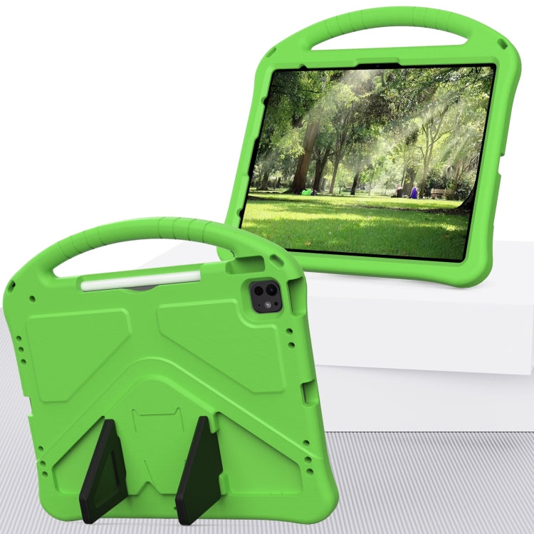 For iPad Pro 12.9 2018-2023 EVA Shockproof Tablet Case with Holder(Green) - iPad Pro 12.9 (2022/2021) Cases by buy2fix | Online Shopping UK | buy2fix