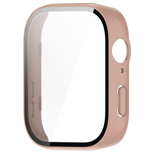 For Huawei Watch Fit 3 PC + Tempered Film Integrated Watch Protective Case(Pink) by buy2fix