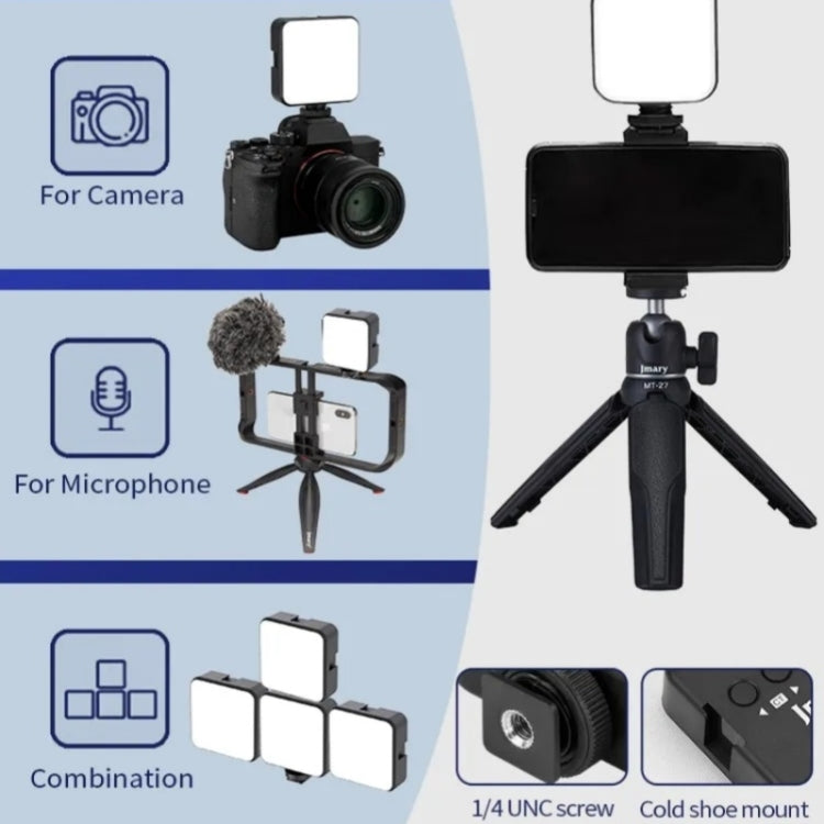 JMARY FM-69RGB Portable Mini RGB Video Light Camera Light Photography Lighting Lamp - by Jmary | Online Shopping UK | buy2fix
