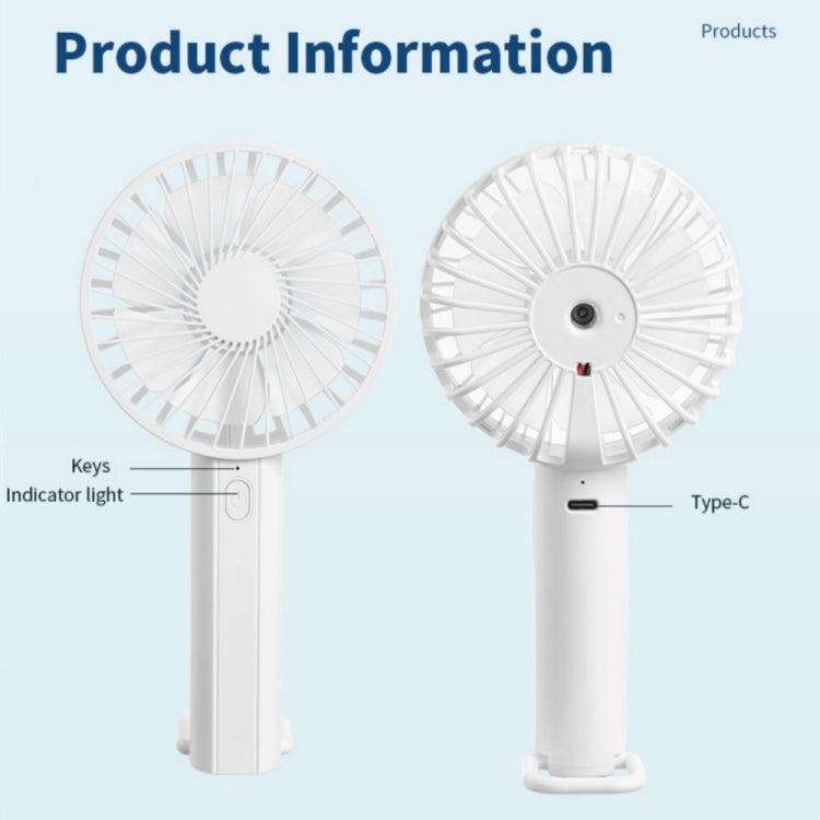 F35 With Hanging Hole Rechargeable Cooling Fan Powerful Handheld Fan 1200mAh Desk Fan(White) by buy2fix