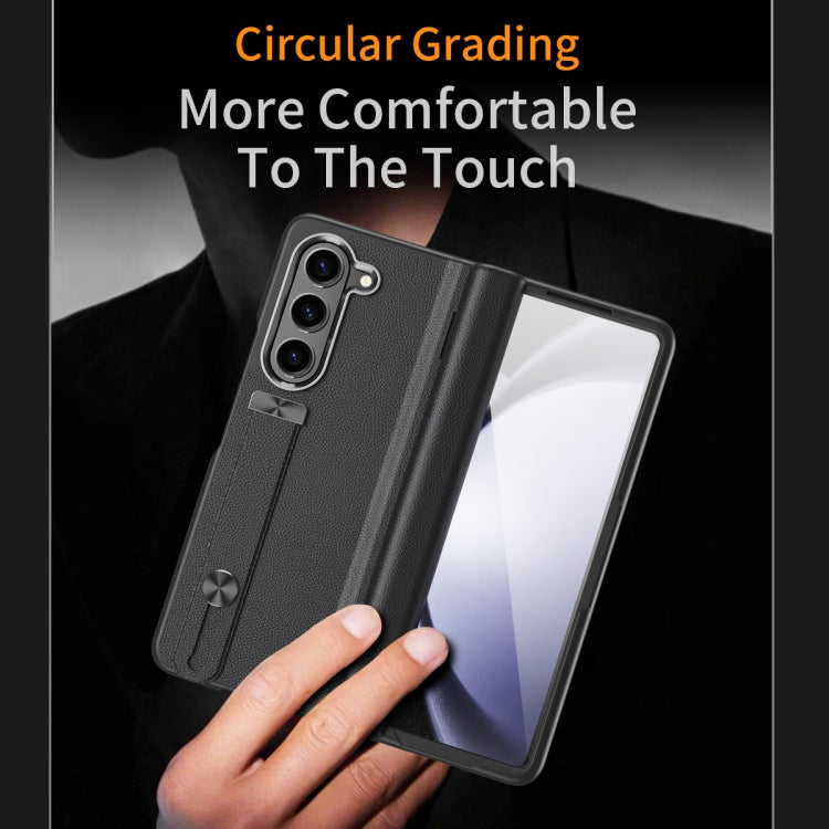 For Samsung Galaxy Z Fold6 5G All-inclusive Shockproof Phone Case with Holder(Black) - Galaxy Z Fold6 5G Cases by buy2fix | Online Shopping UK | buy2fix