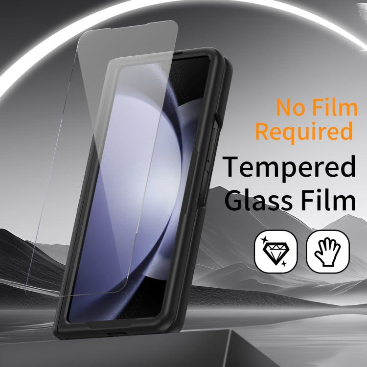 For Samsung Galaxy Z Fold6 5G All-inclusive Shockproof Phone Case with Holder(Black) - Galaxy Z Fold6 5G Cases by buy2fix | Online Shopping UK | buy2fix